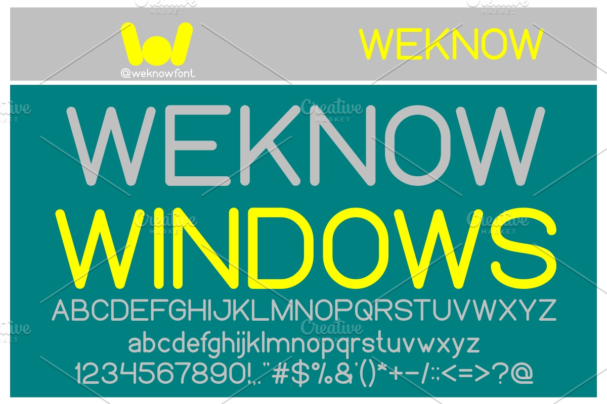 weknow windows font