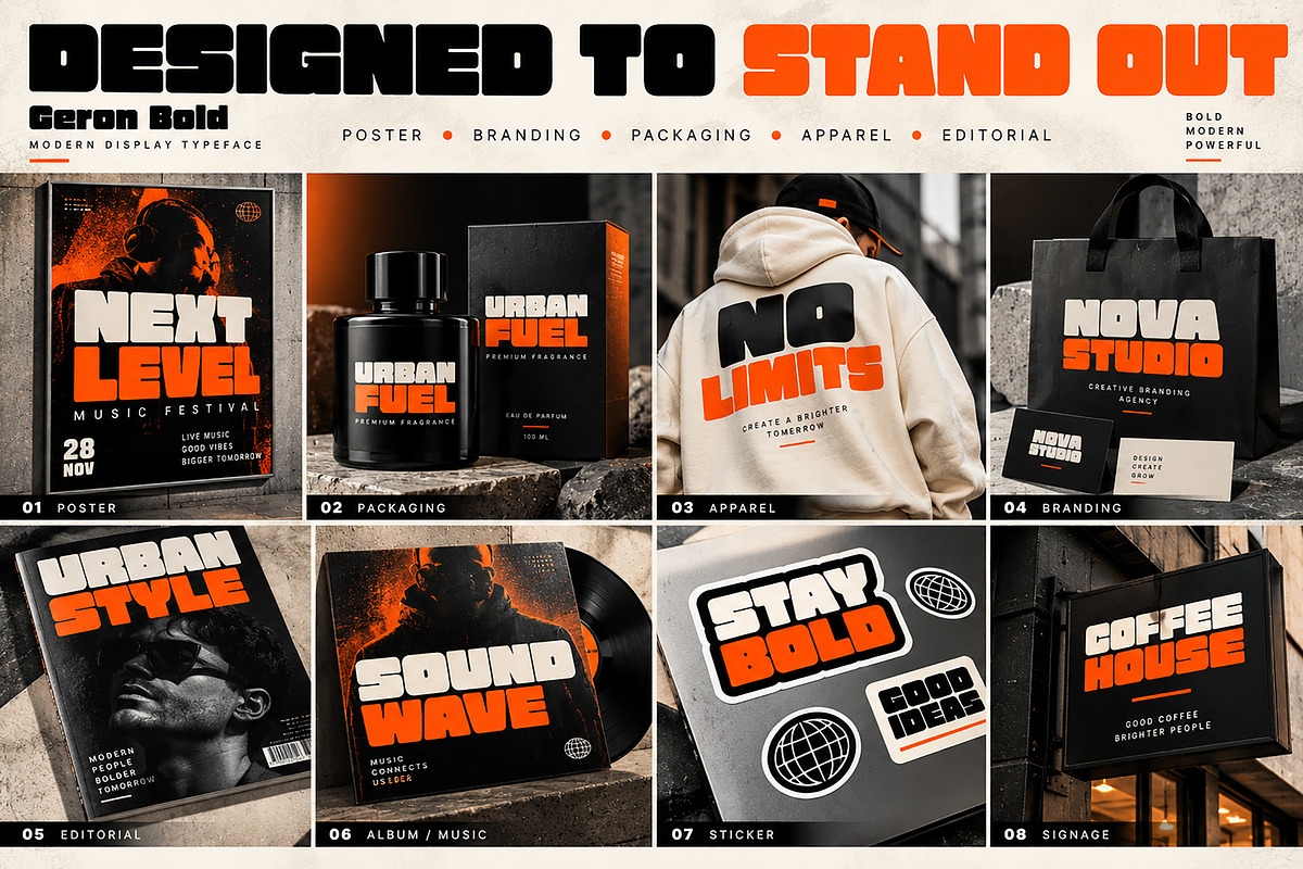 Geron Bold, a Slab Serif Font by Wow Magic (Photo 2 of 5)