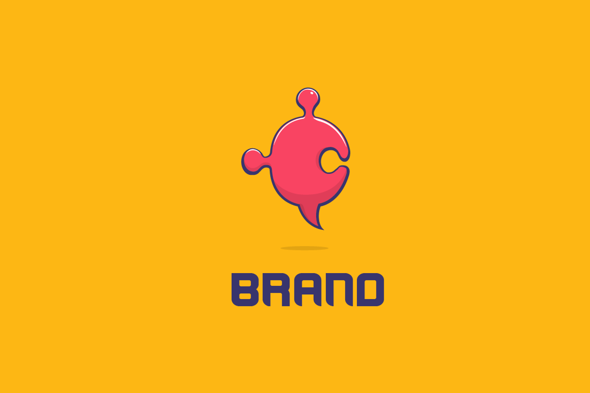 Puzzle Convo Logo, a Branding & Logo Template by LogoFarm
