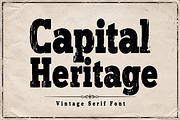 Capital Heritage, a Serif Font by Wow Magic (Thumbnail 1 of 7)
