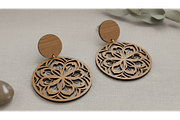 Flower Earrings Vector Set, a Graphic by hafijul (Thumbnail 7 of 11)