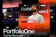 Premium Framer Portfolio Template 1, a Landing Page Template by Graphicuss (Thumbnail 1 of 6)