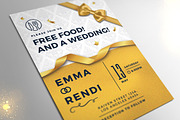 Gold Dinner Invitation, a Flyer Template by Aarley Kaiven (Thumbnail 1 of 2)