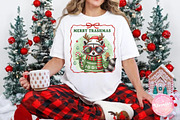 Merry Trashmas Raccoon Gift PNG, an Illustration by CreationArt (Thumbnail 3 of 4)