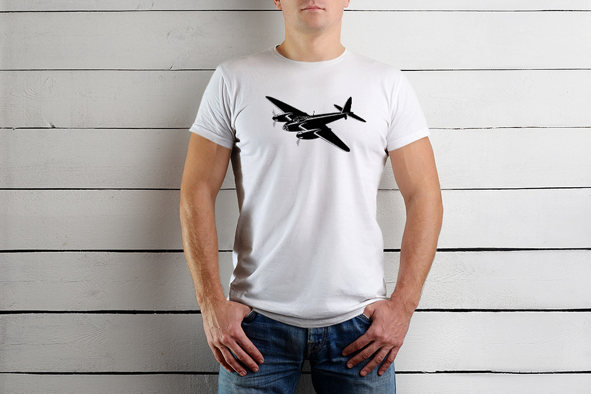 WWII Bombers Silhouettes, a Technology Illustration by Yurals Art (Photo 4 of 5)