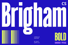 CS Brigham – Bold Font