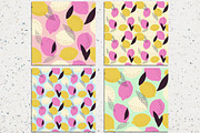 Lemons seamless backgrounds, a Pattern Graphic by Norse Studio (Thumbnail 2 of 3)
