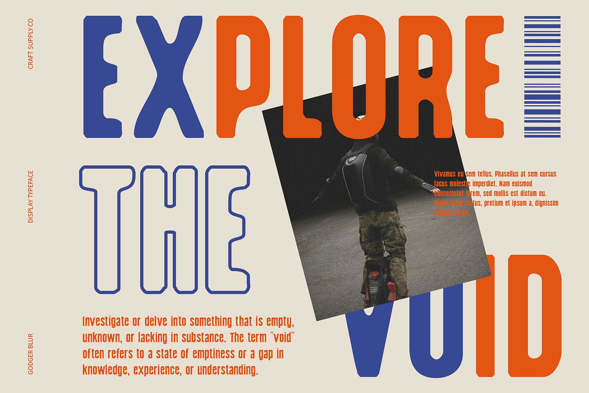 Godger Blur, a Sans Serif Font by Craft Supply Co. (Photo 3 of 7)