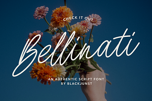 Bellinati – A Chic & Feminine Script, a Script Font by Black Junst
