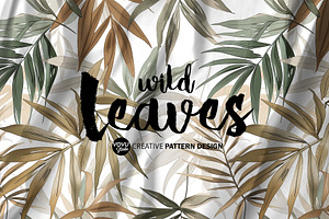 Wild leaves Seamless Pattern Design