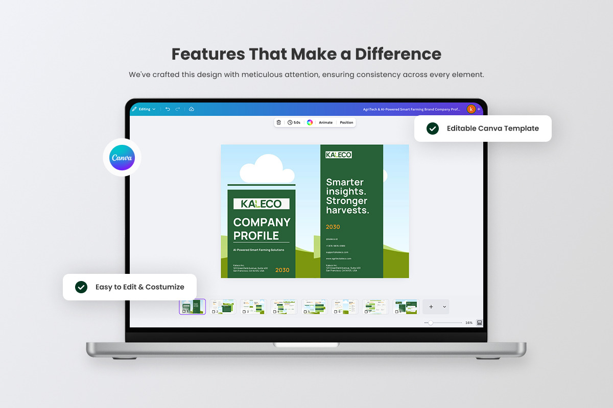 AI Powered Agriculture Brand Profile, a Brochure Template by productype1 (Photo 3 of 6)