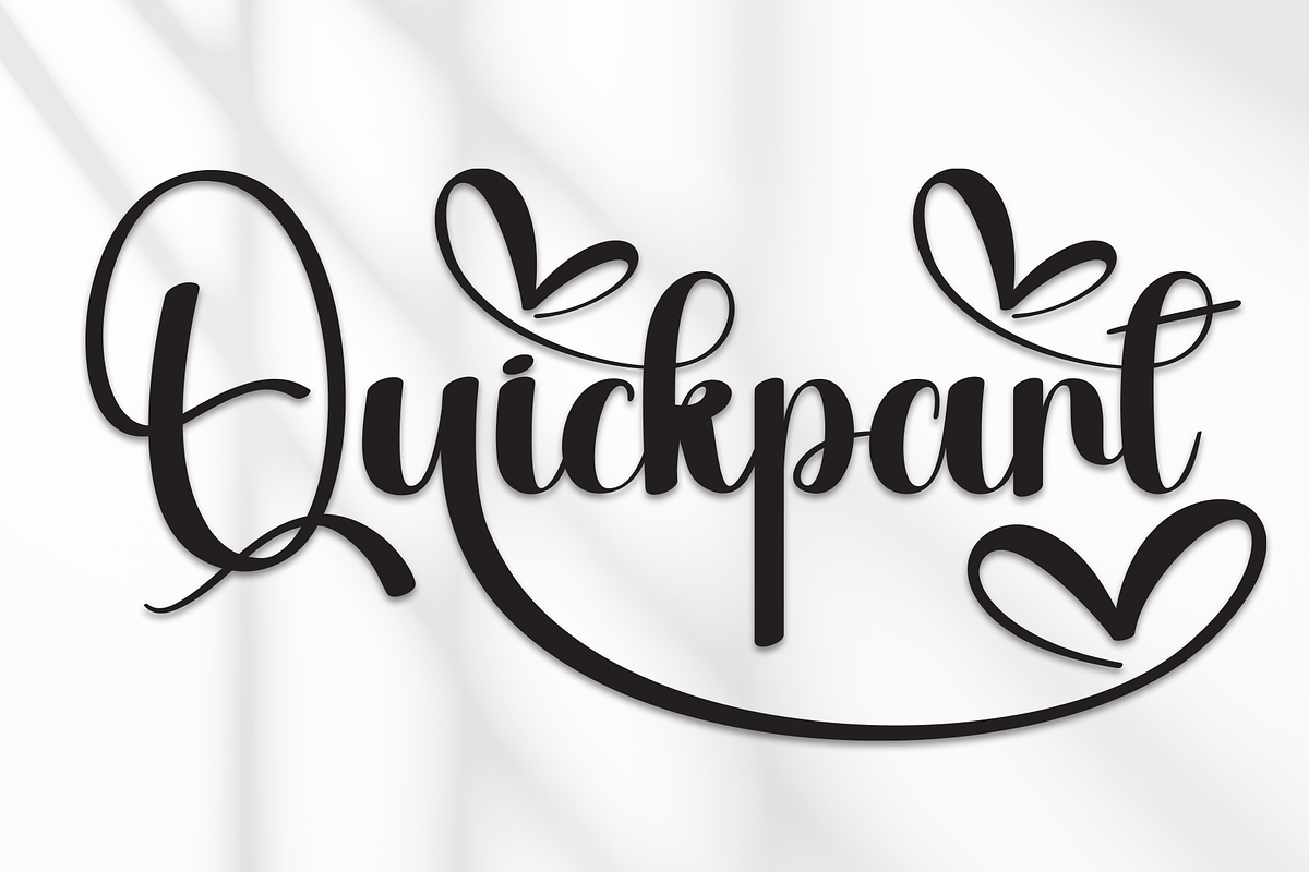 Quickpart | Script Font, a Handwritten Font by Scratchones (Photo 1 of 9)