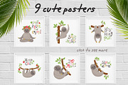 Sloths and tropical plants, an Object Graphic by Nafanya (Thumbnail 7 of 10)