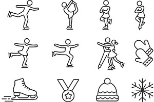 Vector illustration of line icons, a Sport Illustration by ZinetroN