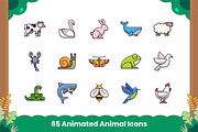 65 Animated Animal Icons, an Icon by Flat Icons (Thumbnail 5 of 7)