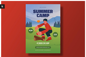 Summer Camp Flyer Set