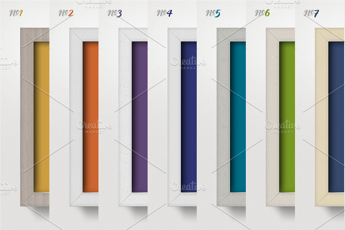 8 Neutral Picture Frames Mockup, a Print Template by Frisk Shop (Photo 3 of 3)