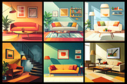 Home Interior Coloring Book, a Decorative Illustration by protabsorkar11 (Thumbnail 7 of 7)
