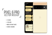 Google Pixel 6 Pro Vector MockUp, a Product Mockup by Alex_Yanko (Thumbnail 1 of 6)
