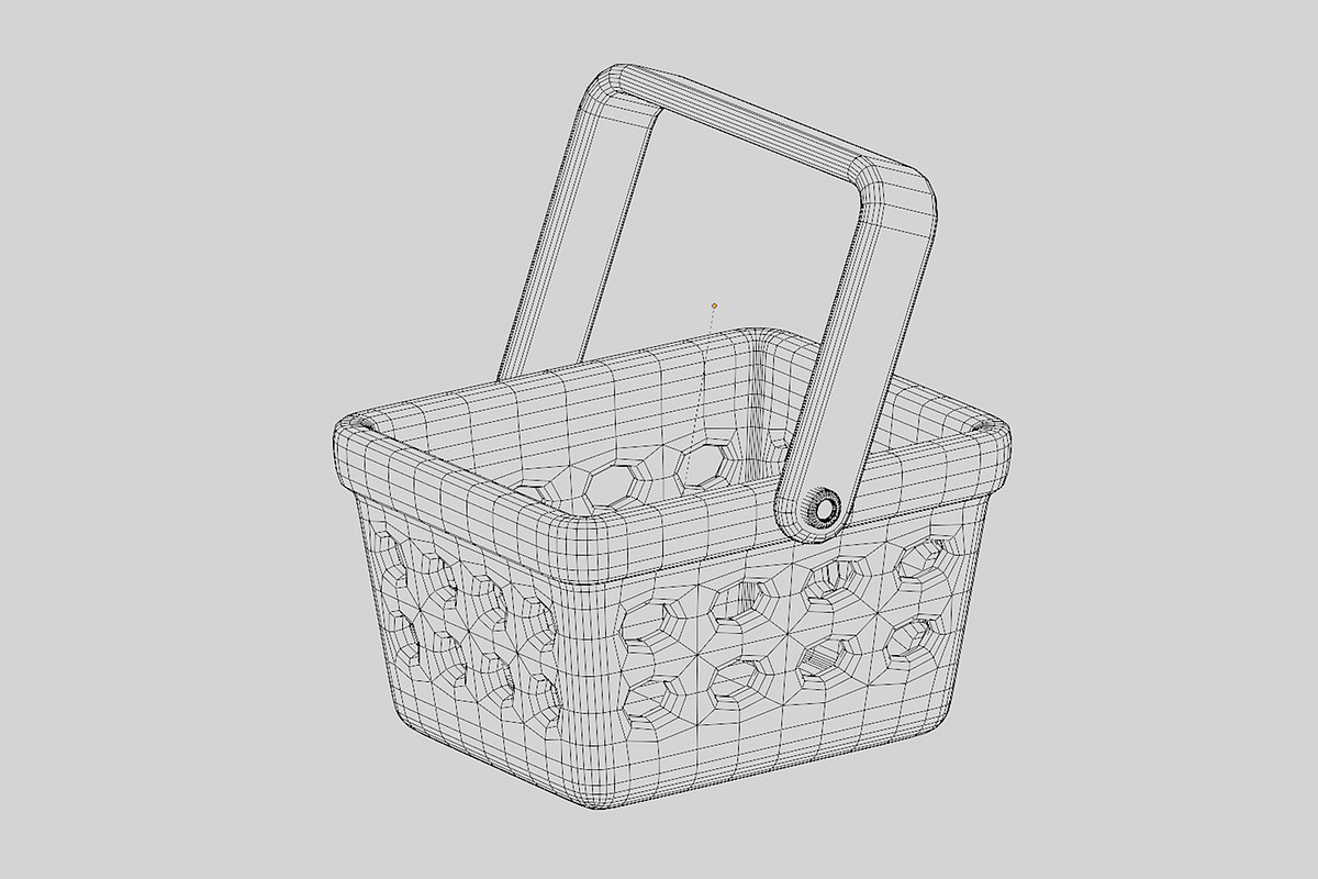 Shopping Basket 01, an Object 3D Model by fahad121 (Photo 6 of 7)