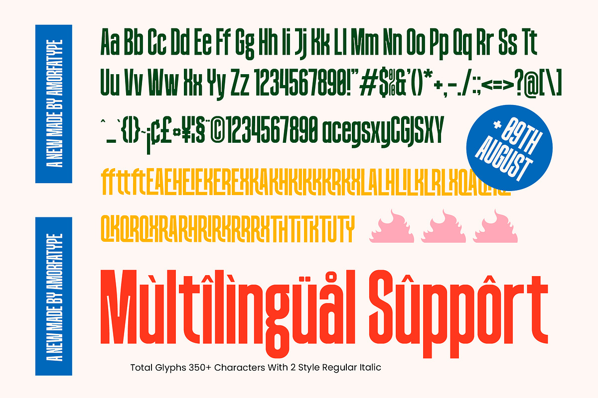 Brandel Luchador Condensed Sans, a Sans Serif Font by AmorfaType (Photo 10 of 10)