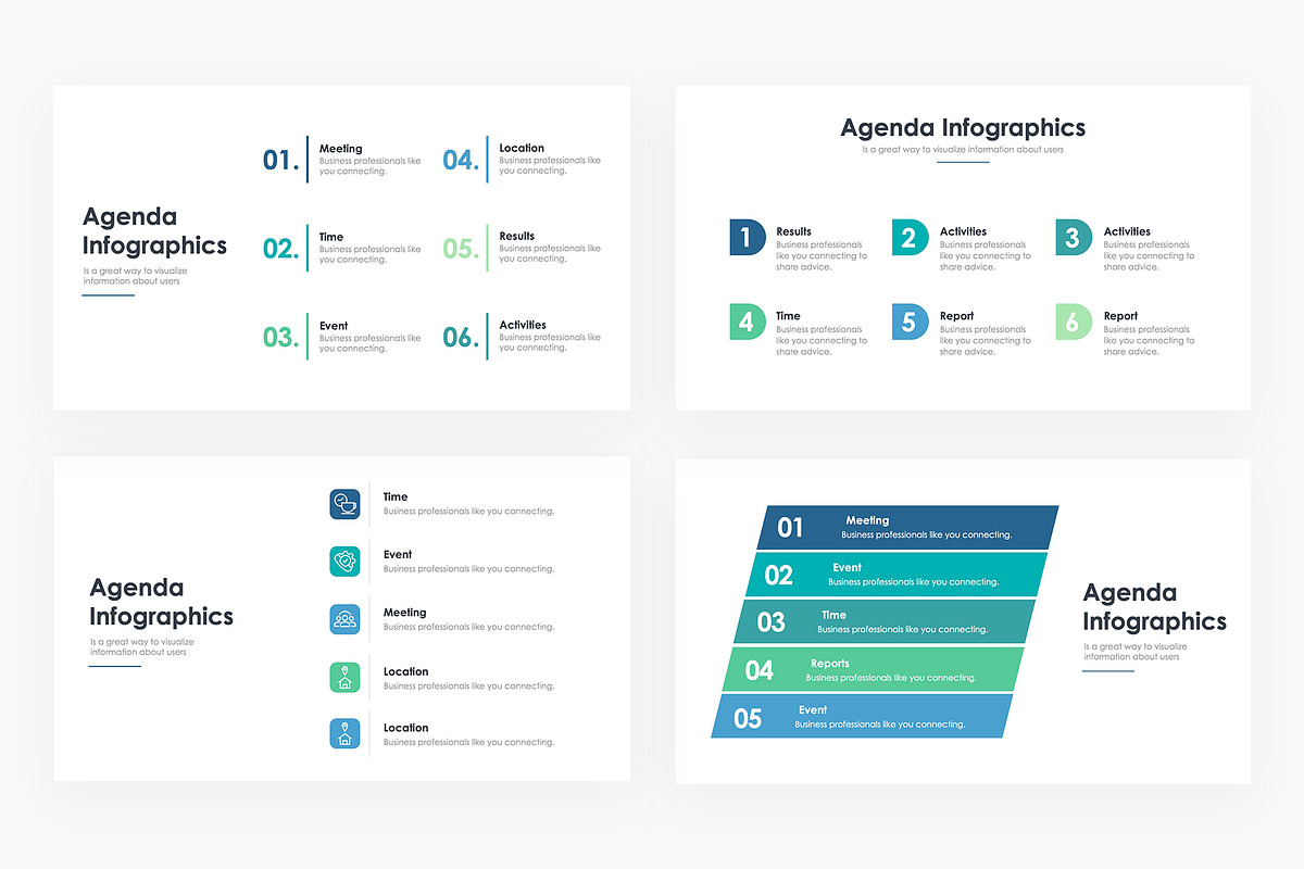 Agenda Infographics - PowerPoint, a Presentation Template by slidequest (Photo 4 of 6)