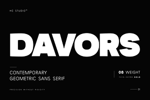 Davors - Geometric Sans Serif