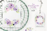 Blushed Lavender Floral Set, an Illustration by Kim Thoa Designs (Thumbnail 6 of 10)