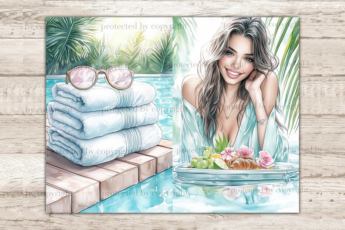 Pool Party Junk Journal Kit