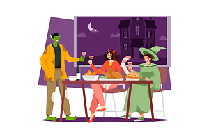 M538_ Halloween Illustration