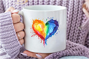 Watercolor Rainbow Paint Splash PNG, an Illustration by Craft Nest (Thumbnail 7 of 9)