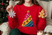 Colorful Glitter Yarn Christmas Tree, an Illustration by DreamCafeArt (Thumbnail 2 of 3)