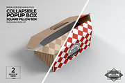 Square Pillow Box Packaging Mockup, a Packaging Mockup by INCDesign (Thumbnail 4 of 6)