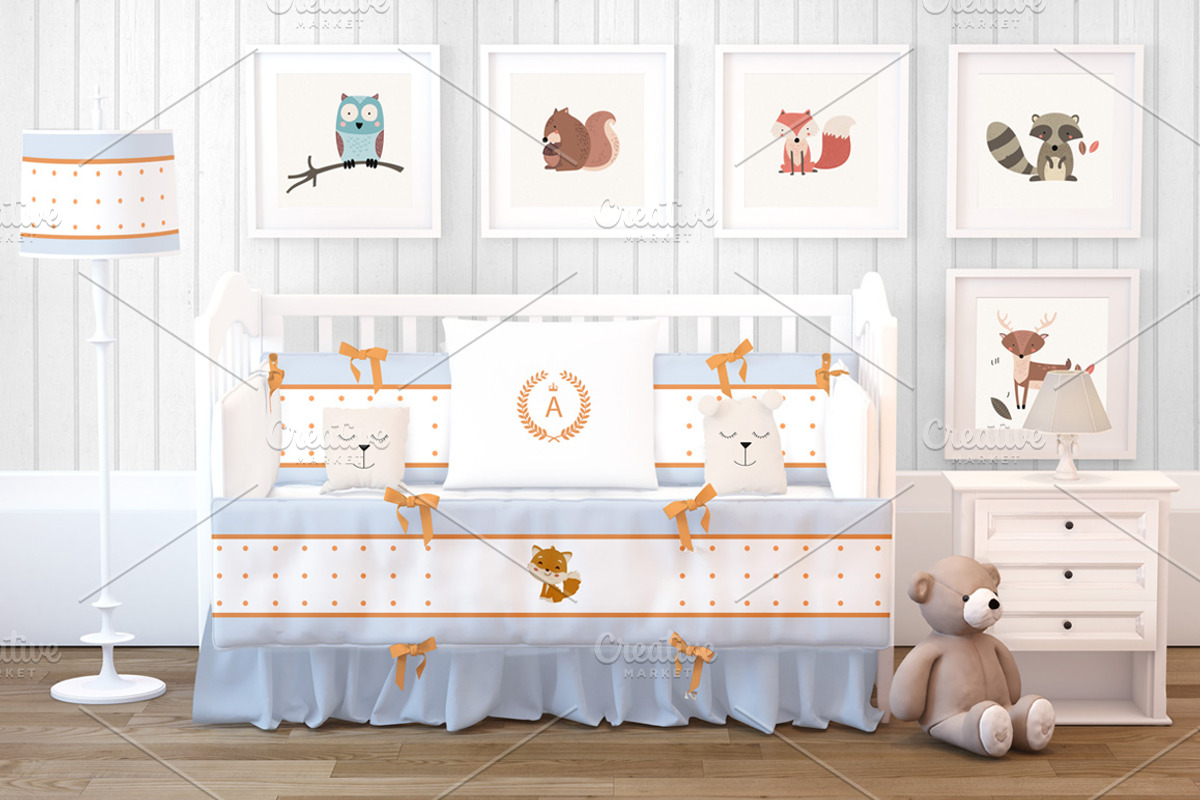 Baby Room Mockup 12/1, an Apparel Mockup by Milan Mockup (Photo 1 of 12)