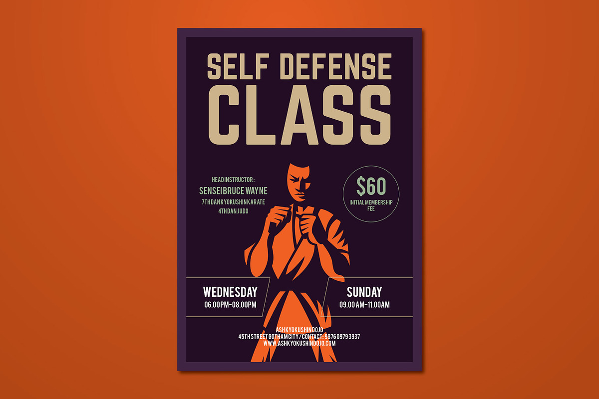 Self Defense Class Flyer, a Flyer Template by ashenterprise (Photo 1 of 2)