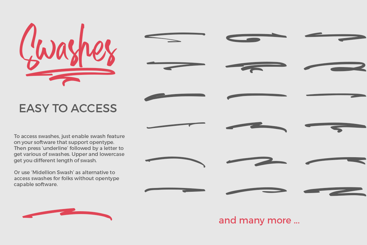 Midellion Script Font preview 6