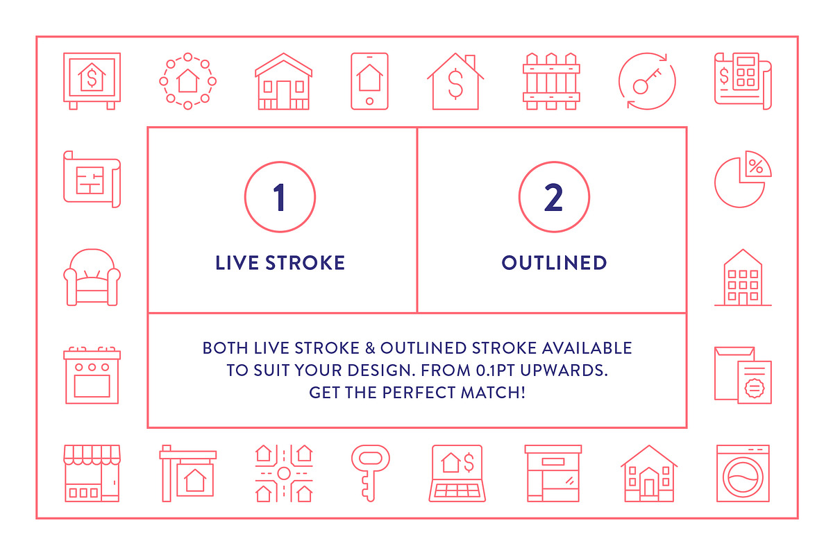 Real Estate Line Icons, an Outline Icon by Made by Made (Photo 4 of 8)