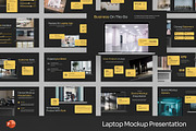 Laptop Mockup Powerpoint Templates, a Presentation Template by Fit-tee (Thumbnail 1 of 2)