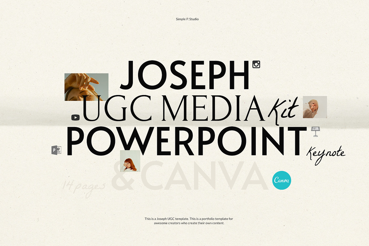 Joseph UGC Media Kit, a Marketing Template by Simple P. (Photo 2 of 11)
