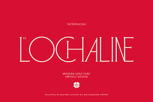 ED Lochaline, a Serif Font by Emyself Design