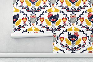 Scandinavian Folk Art Pattern