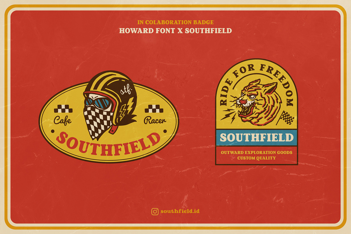 Howard - Retro Vintage Typeface, a Sans Serif Font by uyo66 (Photo 10 of 14)