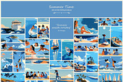 Summer- 350 AI illustrations, a Seasonal Illustration by Pundateam (Thumbnail 9 of 9)