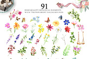 Watercolor Flower Set - Wild Flower, an Illustration by Pixavics (Thumbnail 6 of 10)