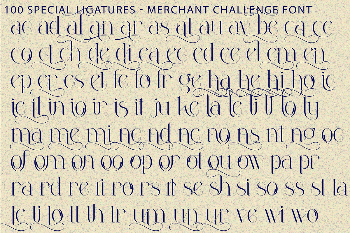 Merchant Challenge Font, a Serif Font by 177Studio (Photo 8 of 8)