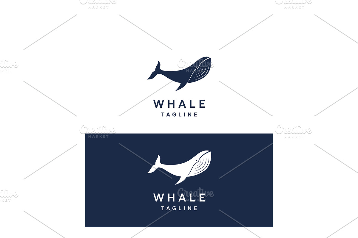 Sea monster whale logo vector illust, a Branding & Logo Template by LOGOCREATIVE