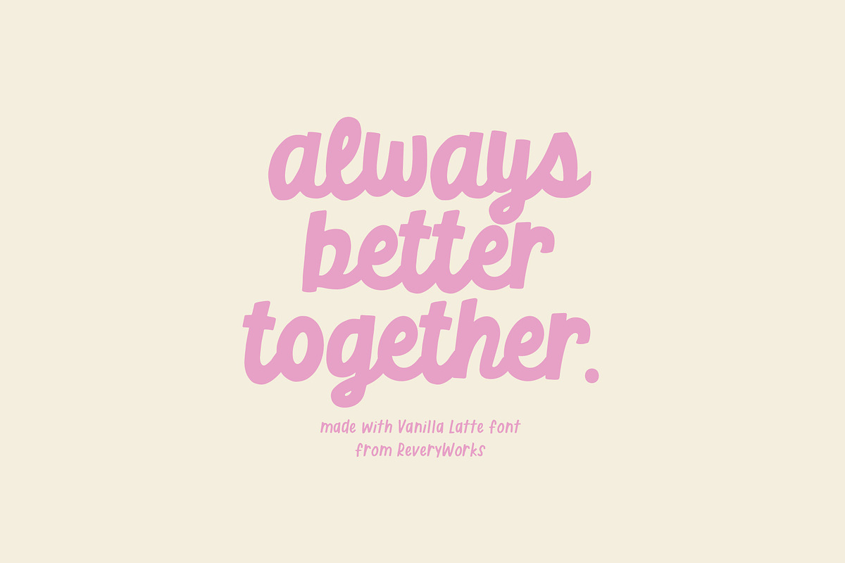 Vanilla Latte Script, a Font by ReveryWorks (Photo 10 of 13)