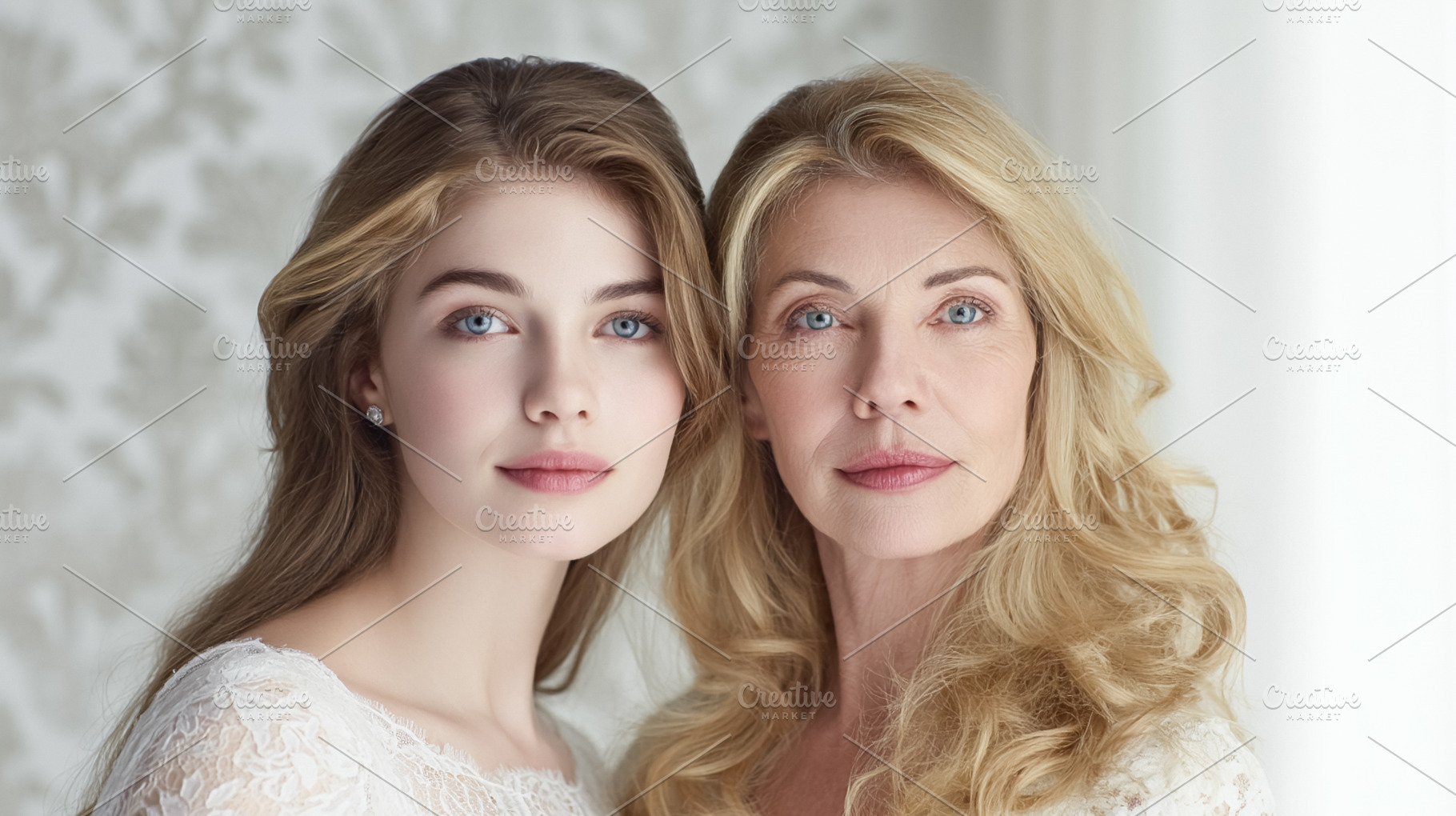 Mother and daughter bonding, generations of women, showing famil, a Photo by Studio ANNA
