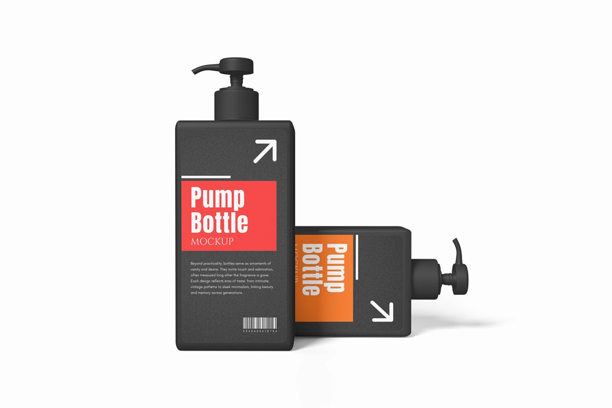 Pump Bottle Mockup, a Packaging Mockup by AndikaGraphic (Photo 3 of 6)