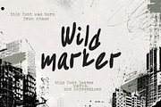 Wild marker handwritten font, a Handwritten Font by MixedArt (Thumbnail 1 of 5)